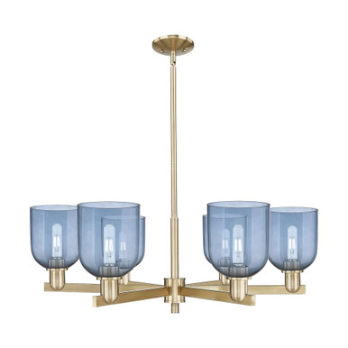 Bella 6 Light Stem Hung Chandelier 11.5 Inch X 35.25 Inch by Innovations - 716-6CR-G558-6