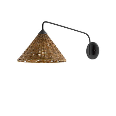Basket 1 Light Swing Arm Wall Sconce by Currey Company - 5000-0139