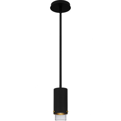 Elio 5W 1 LED Light Mini Mini Pendant by Quoizel - EIO1503MBK