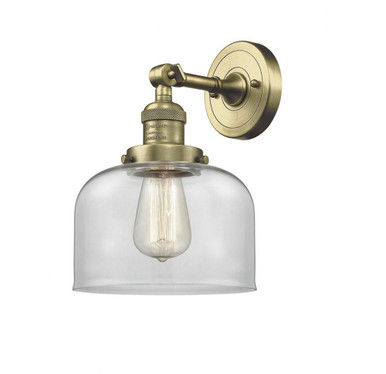 Bell 1 Light Adjustable Wall Sconce 12 Inch and 8 Inch Wide by Innovations - 203-AB-G72