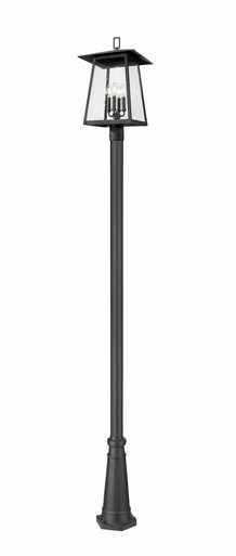 Rainer 4 Light Outdoor Post Mount 118.25 x 13.5 In by Z-Lite - 5015PHBR-519P-BK