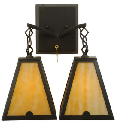Arnage 2 Light Wall Sconce 15 x 14 Inches by Meyda Tiffany - 137117