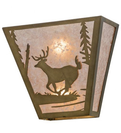 Deer Creek 2 Light Wall Sconce 11.5 x 13 Inch by Meyda Tiffany - 108531