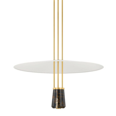 Barnegat 1 Light Oversized Pendant by Hudson Valley - 8336-AGB/SWH