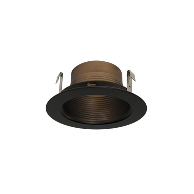 Accessory 4 Inches Stepped Baffle with Ring by Nora Lighting - NS-40BZBZ