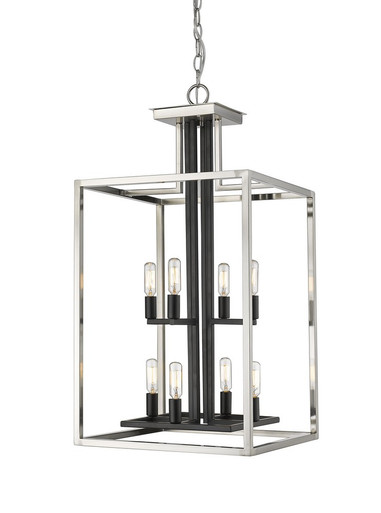 Quadra 8 Light Chandelier 15 Inches Wide by 29.5 Inches High by Z-Lite - 456-8