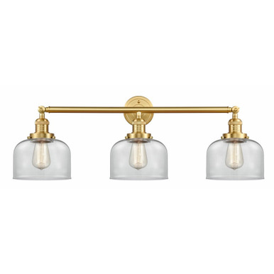 Bell 3 Light Bath Vanity 11 Inch Tall and 32 Inch Wide by Innovations - 205-SG-G72