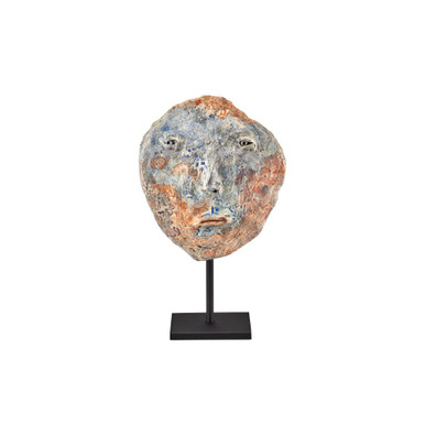 Artisan Medium Face Disc 7 Inch Sculpture by Currey Company - 1200-0852