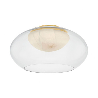 Moore 16W 1 LED Flush Mount 9 Inch Tall and 17 Inch Wide by Hudson Valley - 9019-AGB