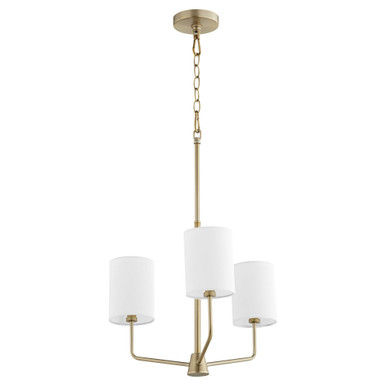 Harmony 3 Light Chandelier 14.5 x 18 Inches Wide by Quorum - 657-3-80