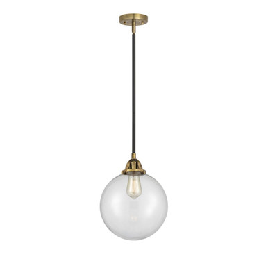 Beacon 1 Light Stem Hung Mini Pendant 12.5 Tall and 10 Wide by Innovations - 288-1S-BAB-G202-10