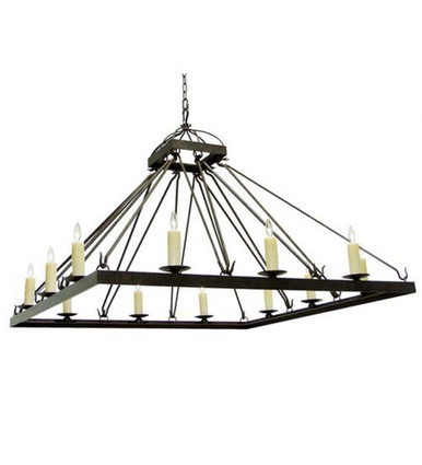 Retreat 12 Light Chandelier 60 Inches Wide by Meyda Tiffany - 119651