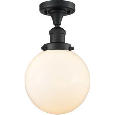 Beacon 1 Light Semi Flush Mount 13.25 Inch and 8 Inch Wide by Innovations - 517-1CH-G20-8