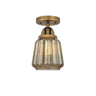Chatham 1 Light Semi Flush Mount 11.5 Inch and 7 Inch Wide by Innovations - 288-1C-BB-G146