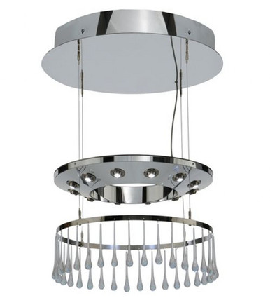 Close Encounters Crystal 312W 12 LED Pendant 18.5 x 26 Inch by Meyda - 151185