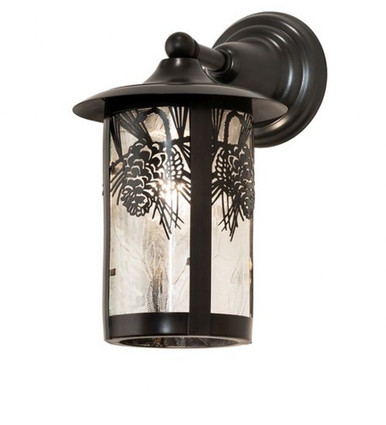Fulton Winter Pine 1 Light Wall Sconce 13.5 x 8 In by Meyda Tiffany 54244 - 54244