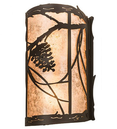 Whispering Pines 2 Light Wall Sconce 13 x 8 In by Meyda Tiffany 188669 - 188669