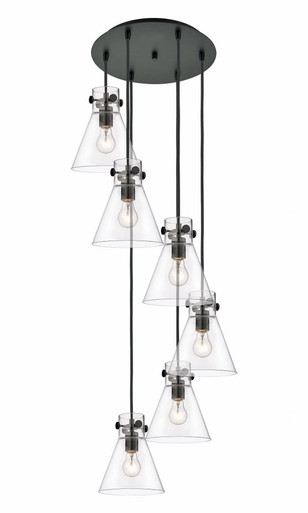 Newton Cone 6 Light Large Pendant by Innovations - 116-410-1PS-G411-8
