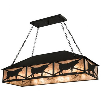 Steer 9 Light Oblong Pendant 22 x 19 Inches by Meyda Tiffany - 106870