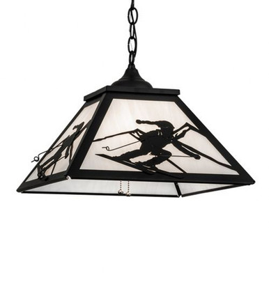 Alpine 2 Light Pendant 16 Inches Tall and 23 Inches Wide by Meyda Tiffany - 15422