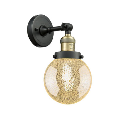 Beacon 1 Light Adjustable Wall Sconce 12 Inch X 6 Inch Wide by Innovations - 203-BAB-G208-6