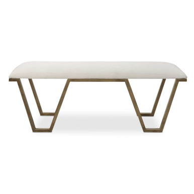 Farrah 53.75 Inch Geometric Bench by Uttermost - 23676