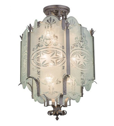 Chartres 12 Light Pendant 48 x 36 Inches by Meyda Tiffany - 154184