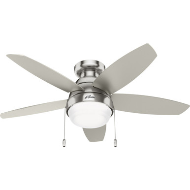 Lilliana Low Profile Ceiling Fan with Light Kit 44 Inch W by Hunter Fans - 51223