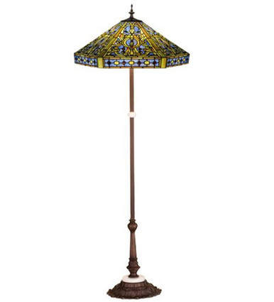 Tiffany Elizabethan 3 Light Floor Lamp by Meyda Tiffany - 31116