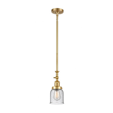 Bell 1 Light Adjustable Mini Pendant 11.63 X 5 Inch Wide by Innovations - 206-SG-G54