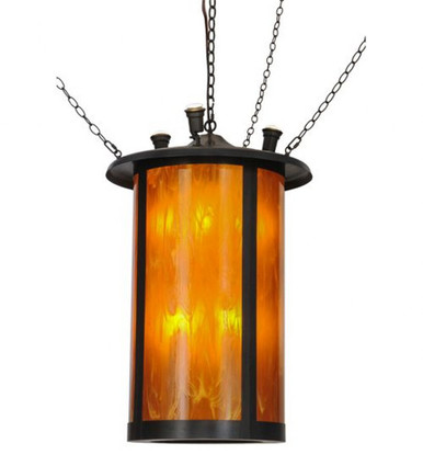 Fulton Prime 3 Light Hanging Lantern Pendant 48 x 24 Inch by Meyda Tiffany - 148852