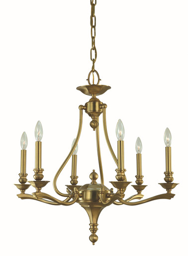 Fin De Siecle 6 Light Dining Chandelier 27 Inch X 25 Inch Wide by Framburg - 5956 BR