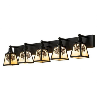 Winter Pine 5 Light Bath Vanity 10 x 48 Inches by Meyda Tiffany - 230171