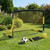 Top Bins Co Football Goal — 2-in-1 Kids Garden Training Set