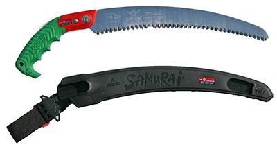Samurai ICHIBAN Curved Pruning Saw w/ Scabbard, GC-330-LH
