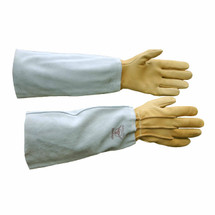 Protector Basics Goatskin Gauntlet Rose Gloves