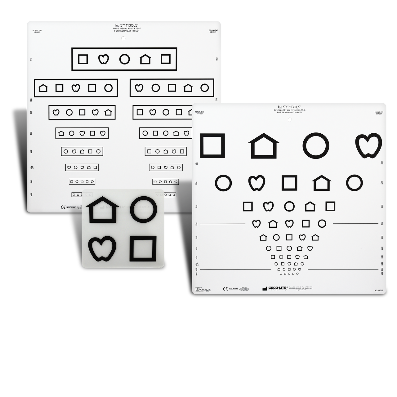 Eye Chart Lea Symbols 10 Foot Distance Acuity Test