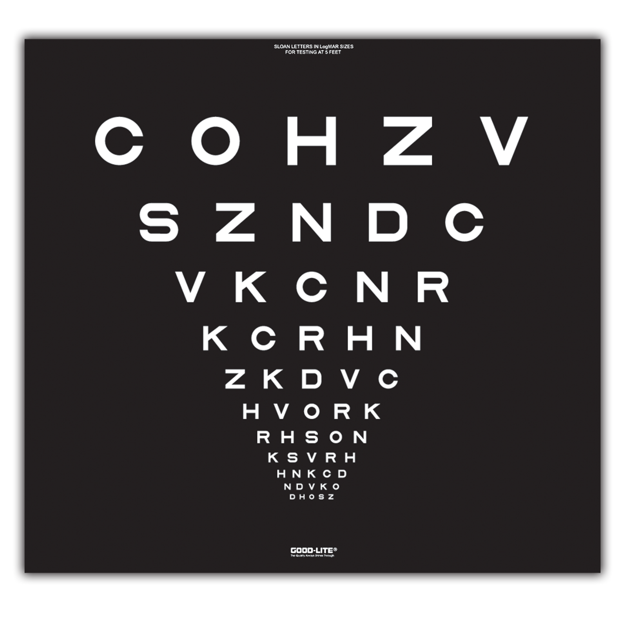 Sloan Letter Macula Chart/COHZV - accuspire