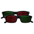Red/Green Glasses, Adult Size, Two Pairs