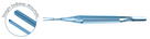 SYNAPSE DeBAKEY Forceps: Straight 1 mm tips, Round Handle w/Counter Balance – 7,25” (18,5 cm)