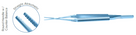 SYNAPSE RESANO Forceps: Straight Atraumatic tips, Round Handle w/Counter Balance – 8 25 (21 cm)