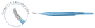 SYNAPSE DOUBLE-ACTION Needle Holders: Delicate, Curved, TC Coated jaws w/Lock, Round Handle w/Counter Balance, 7-0 & Smaller Suture – 12” (30,5 cm)