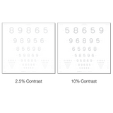 LEA NUMBERS® Low Contrast Chart