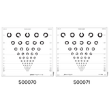 8 Position Landolt "C" Chart for 13 feet (4 meters)