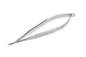 Castroveijo Corneal Scissors Curved on Flat, Small Blades