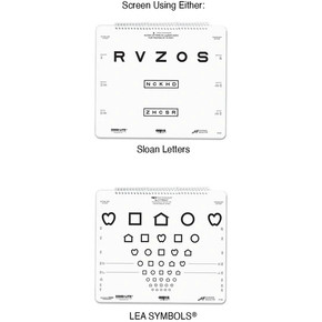 LEA SYMBOLS® 13-Line Translucent Distance Chart - accuspire