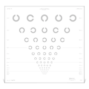 Sloan Letter Linear Spaced Distance Chart for 20 feet (6 meters) - accuspire