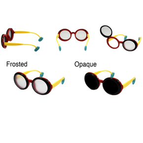 GL Flip-Up Occluder Glasses with Black Lenses