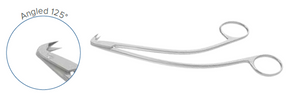 Favoloro Scissors: 125° Angled Micro fine blades - 6,75" (17 cm)