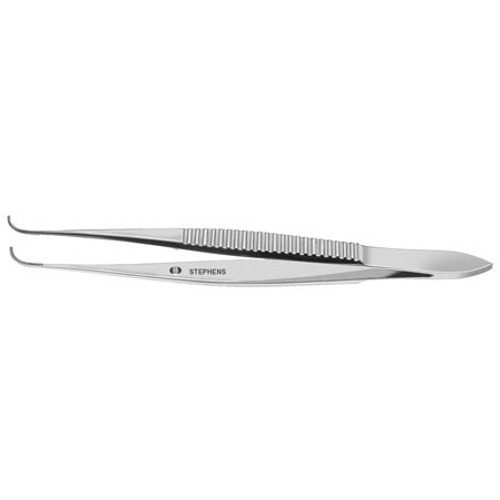 Dressing Forceps Serrated W/Guide Pin, Strong Curve N/S - S5-1381
